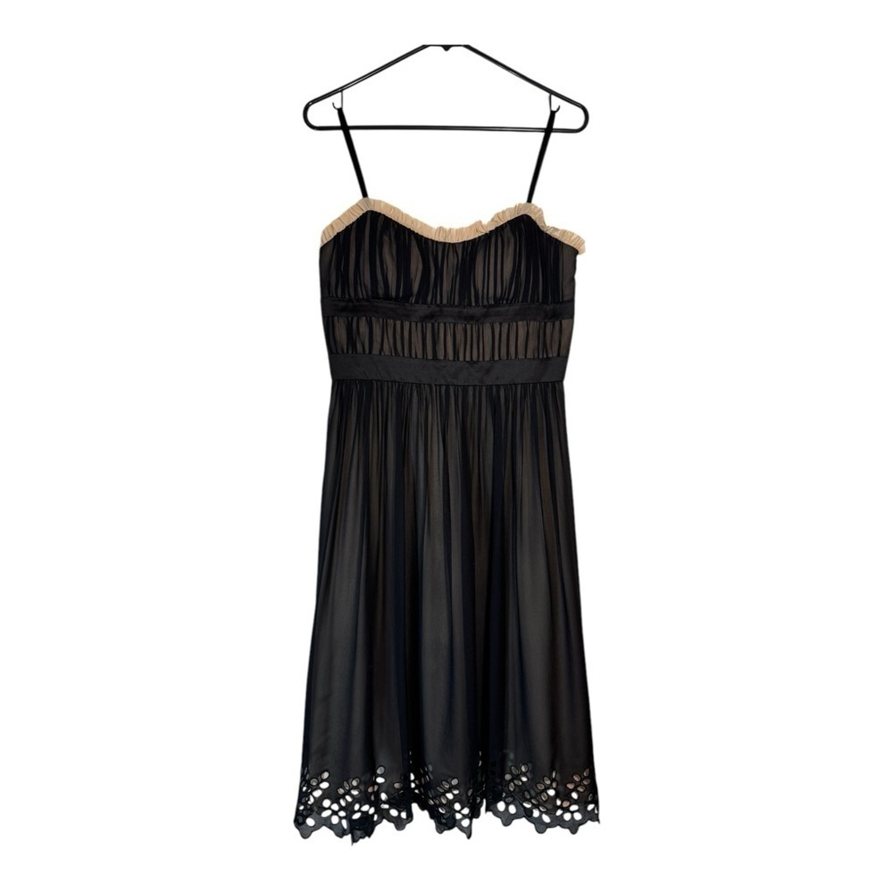 Max & Cleo Silk Ruffled Dress NWT